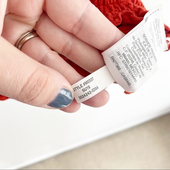 MADEWELL Texture & Thread Drawstring Top Size Small - Picture 6 of 7